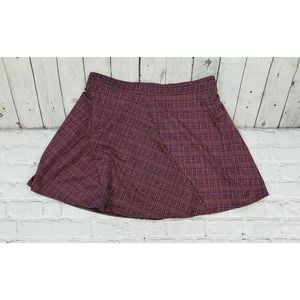 Margaret M Petite Black Red Printed Skirt WOMENS SIZE L/P